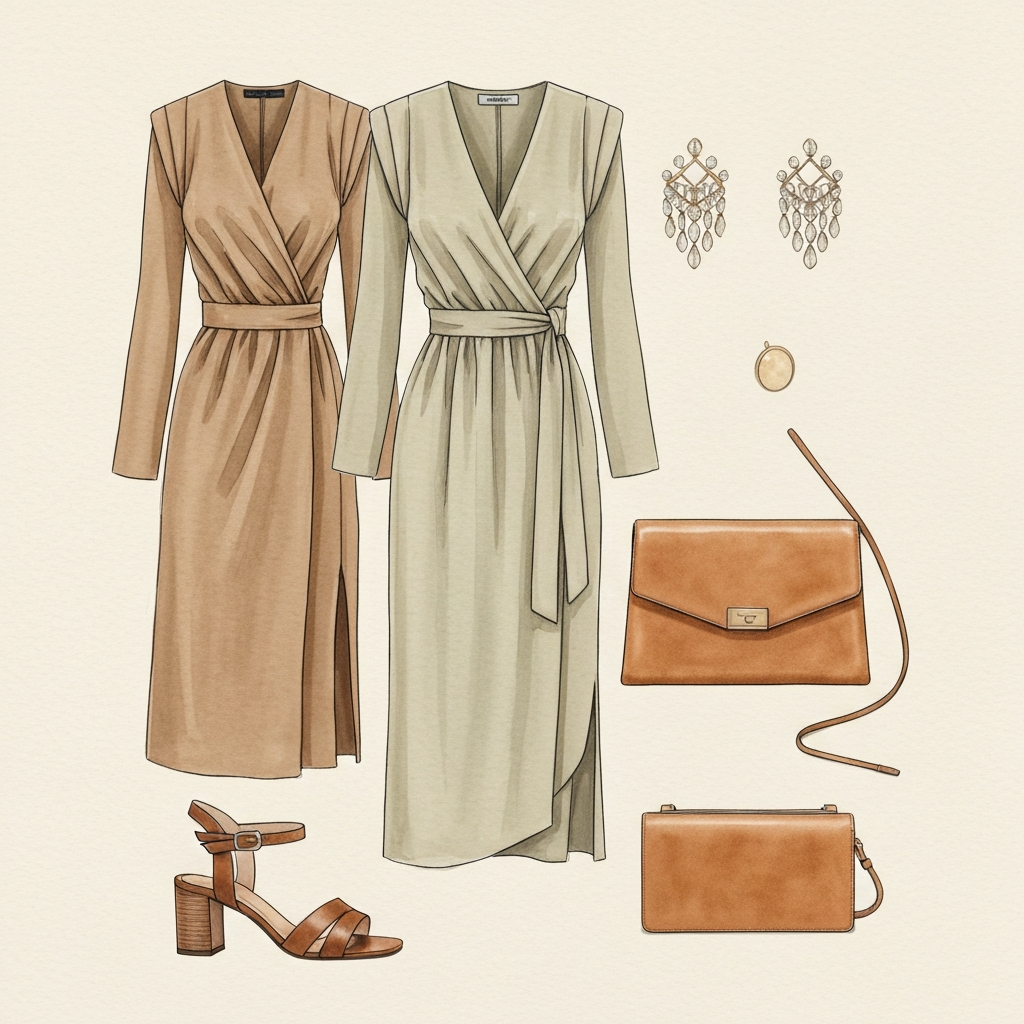 Evening Out look — editorial illustration