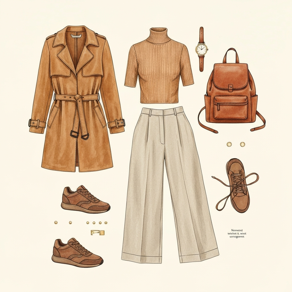 Travel look — editorial illustration
